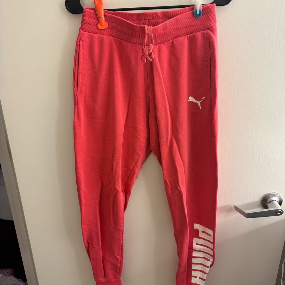 Puma Red Jogger Pants